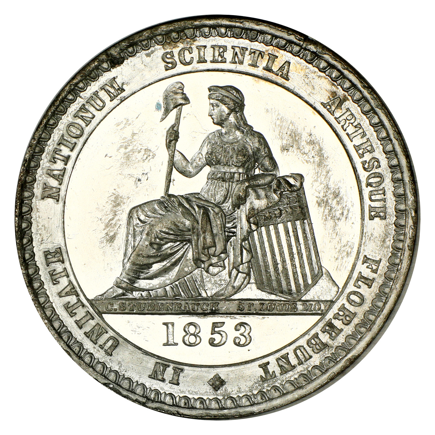 So Called Dollar: 1853 SC$1 Crystal Palace White Medakl NGC MS61 (HK-6, Type 1)