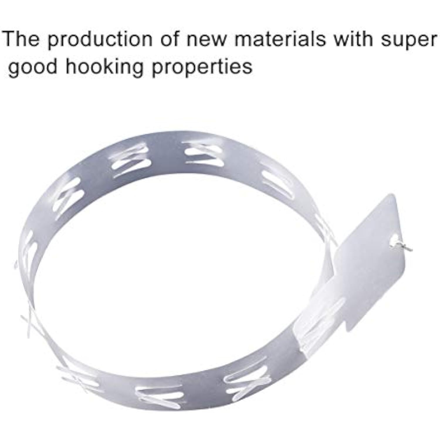 10 pack Retail Clip Hanging Merchandise 12 Tab Plastic Display Strip + 10 S-Hook