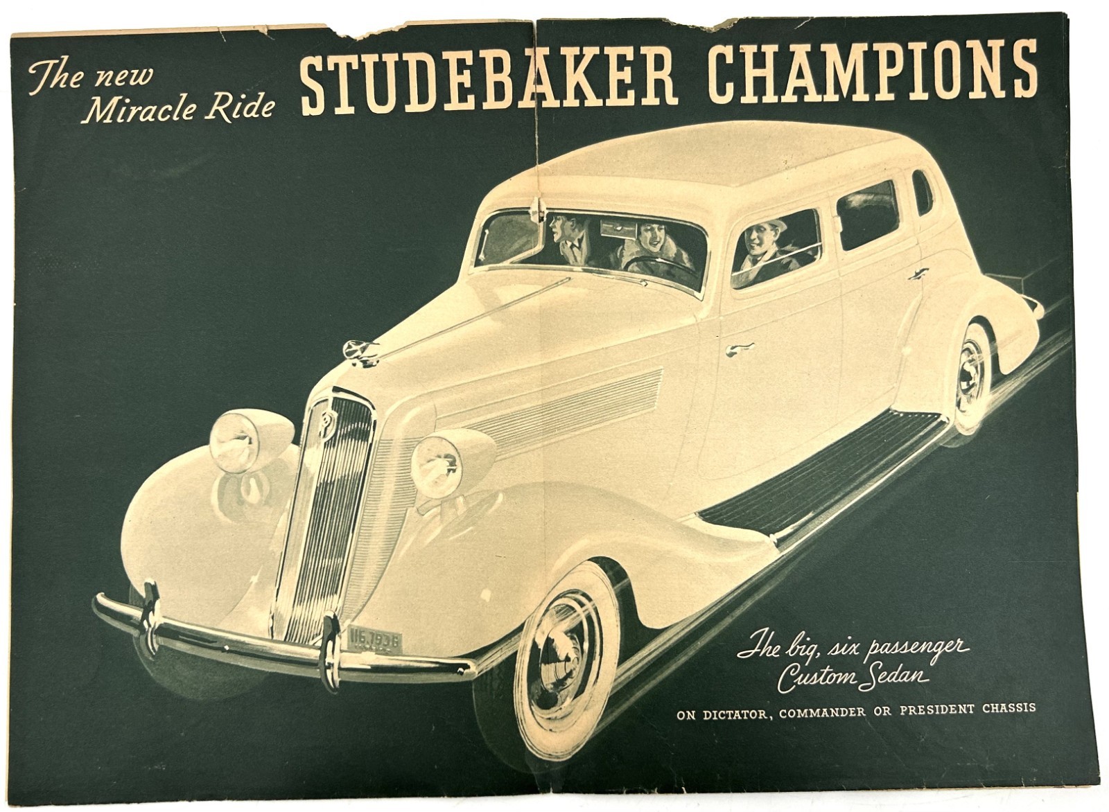 1936 STUDEBAKER Champion and the Miracle Ride Sales Brochure Catalog
