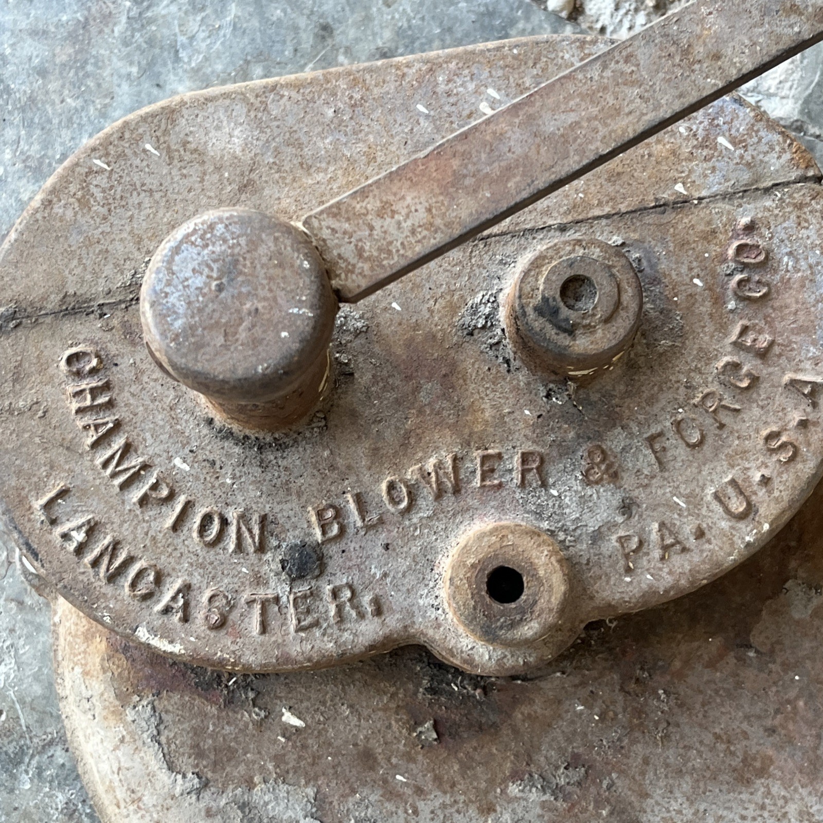Antique Champion Blower & Forge Blower No. 40 For Restoration