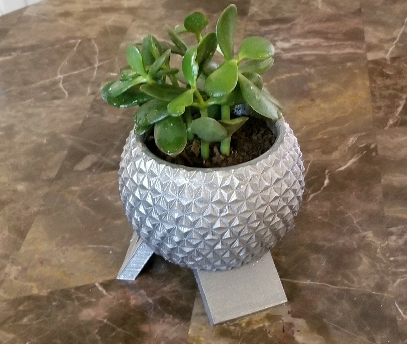 Disney World Epcot Spaceship Earth Inspired Planter - Garden Disney Decor Size E