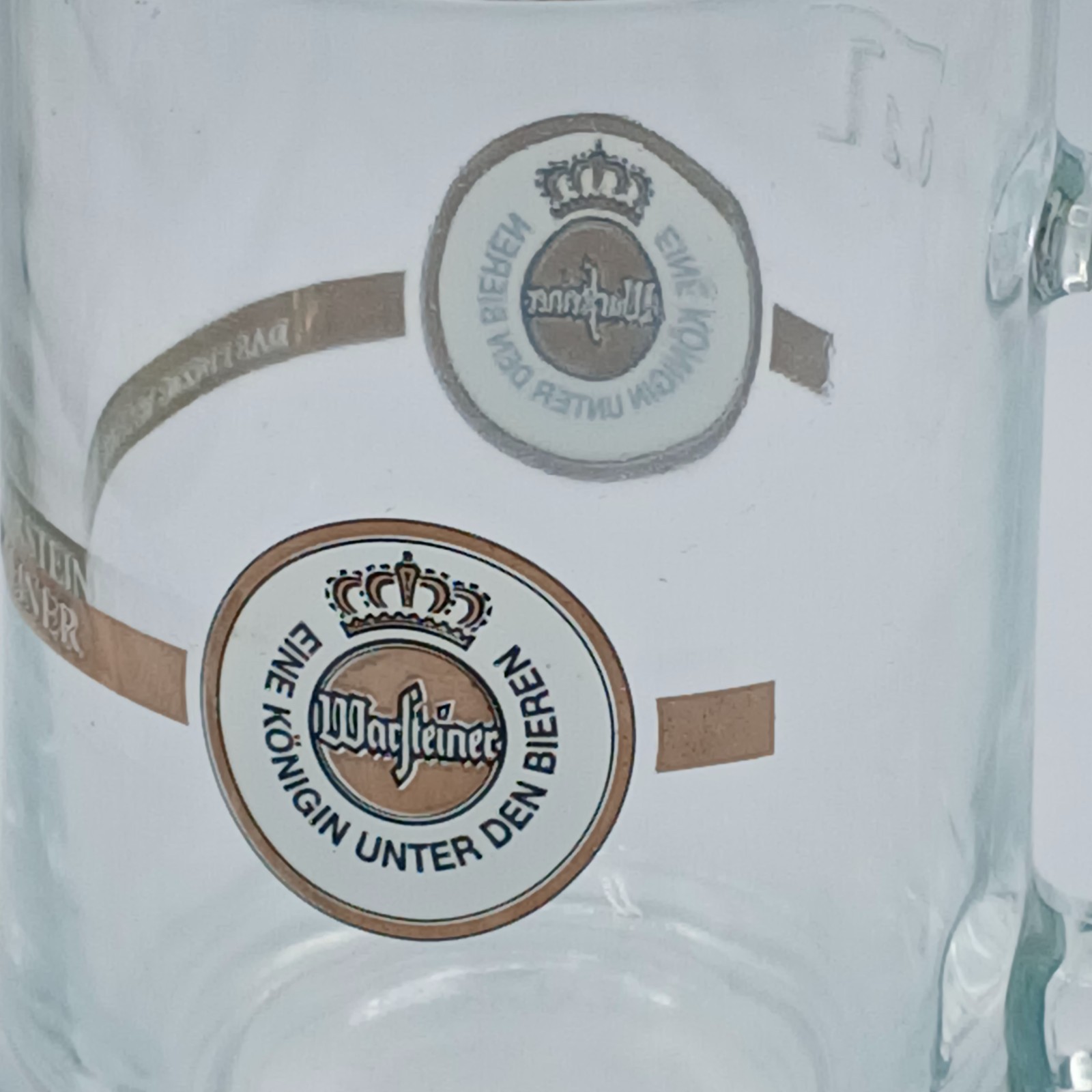 Warsteiner Glass Beer Mug Stein .2L Eine Konigin Unter Den Bieren Das Einzig