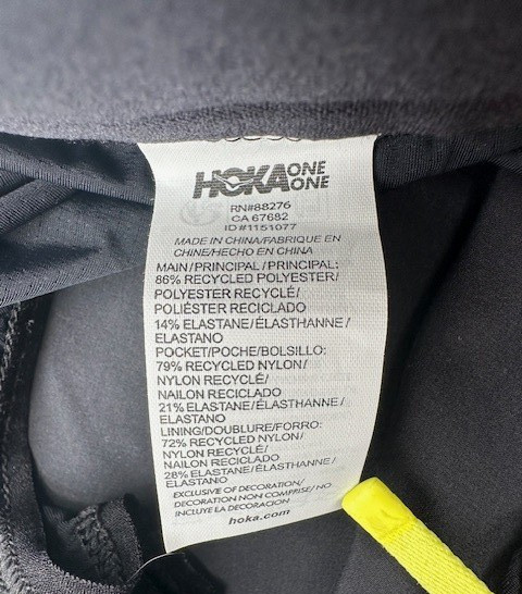 $68 HOKA Men's Glide Short with Brief 5" - 1151077 -Black - Medium-New With Tag