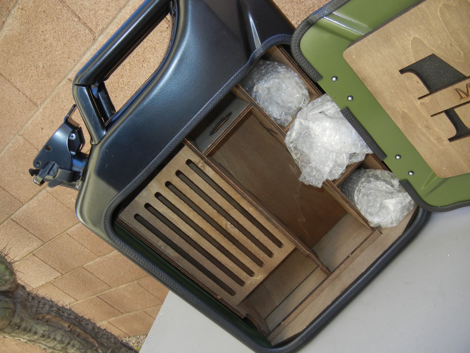 Handmade Jerry Can Mini Bar Personalized ('Mark') Liquor Cabinet Gift, NEW-OTHER