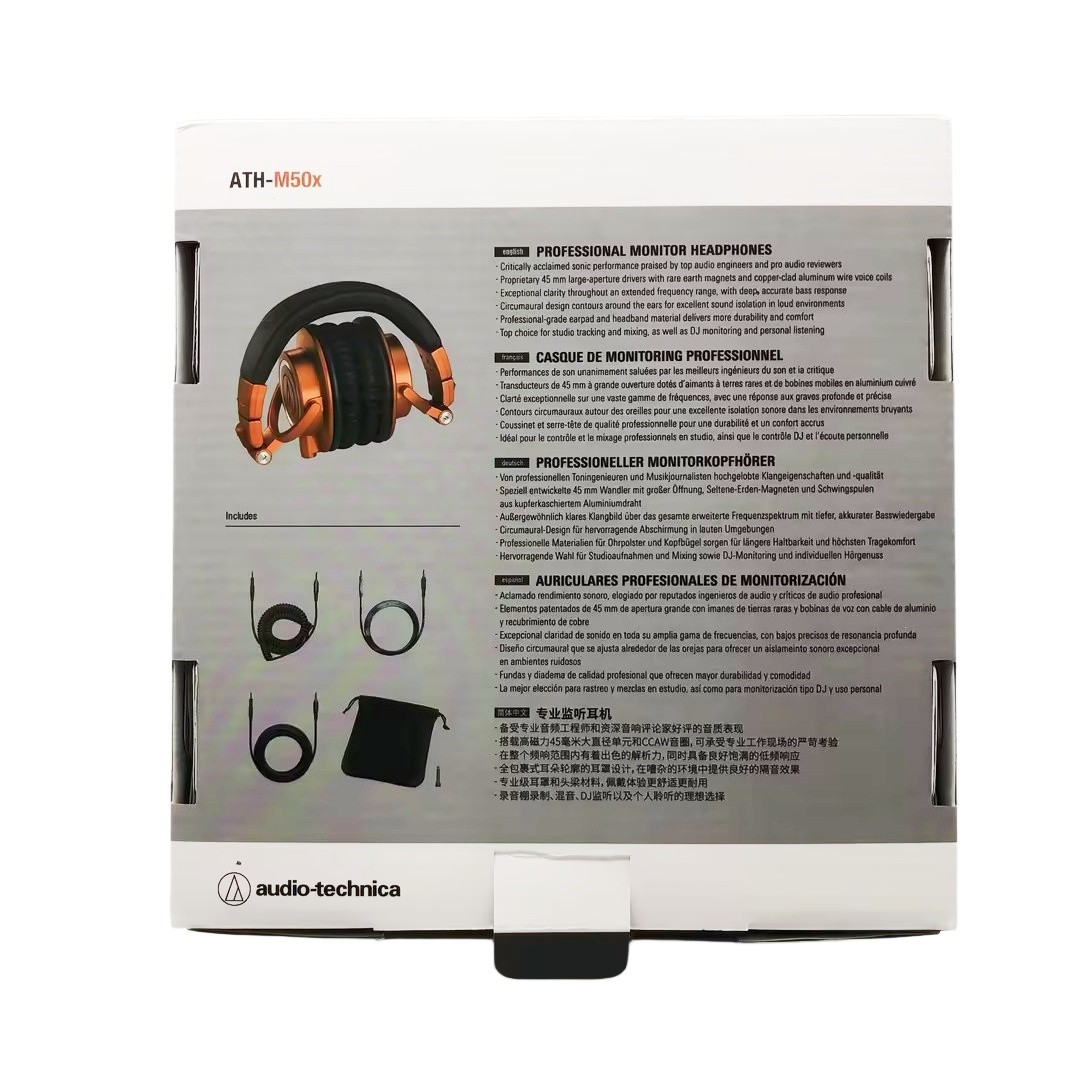 NEW A-T ATH-M50x Closed-Back Professional Studio Monitor Headphones US