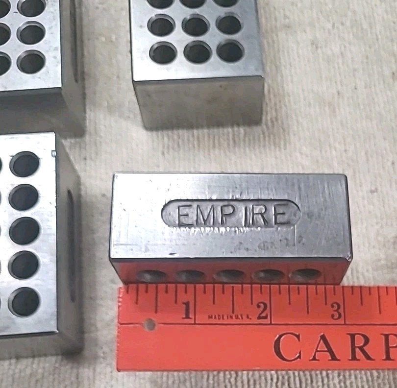 2 PAIR OF 1-2-3 STEEL SETUP / PARALLEL BLOCKS Approximately 1 1/4" X 2" X 3"