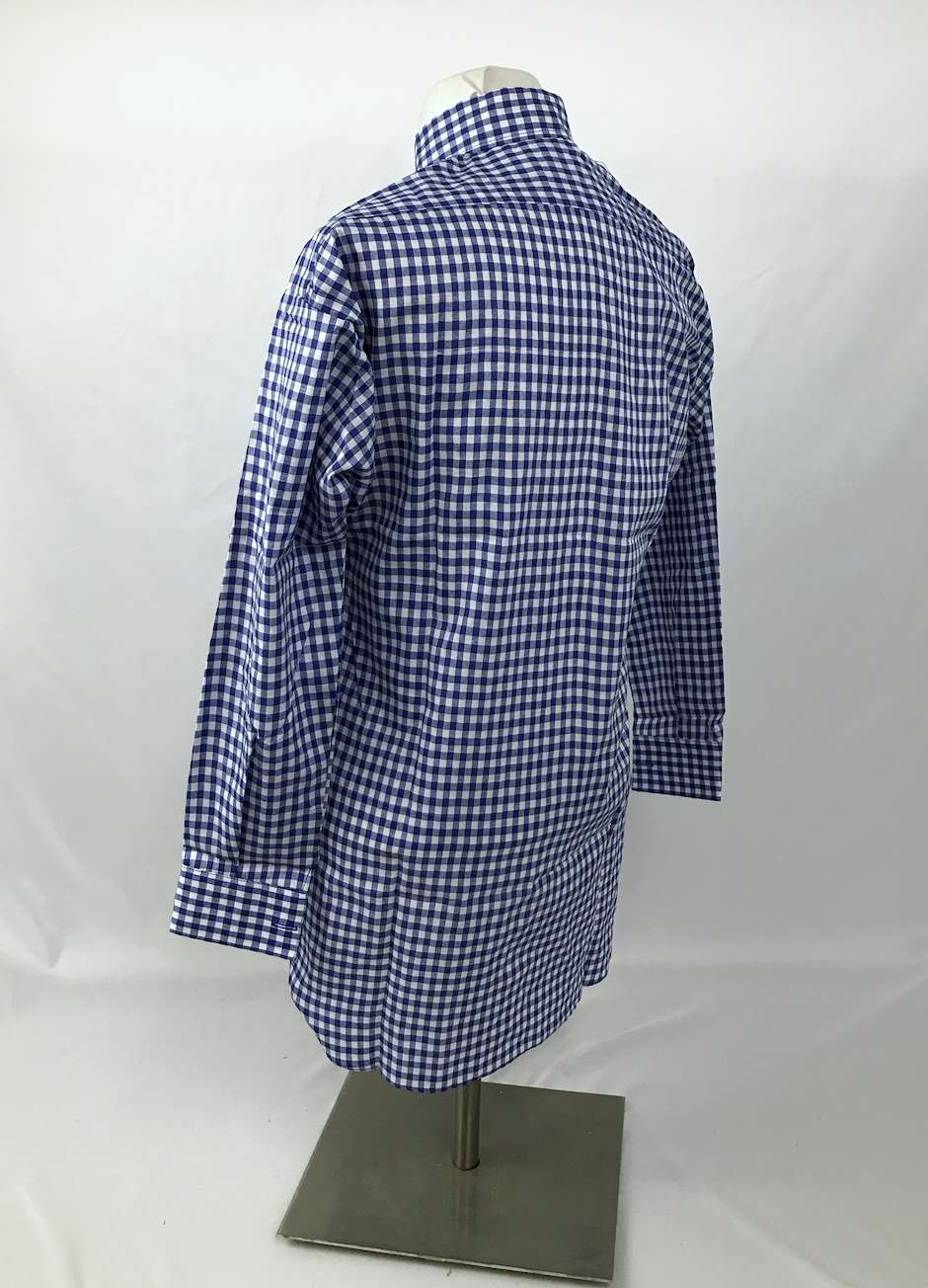 Blue Checked Shirt, Large Checks - Reenactment, Civil War - Size Small