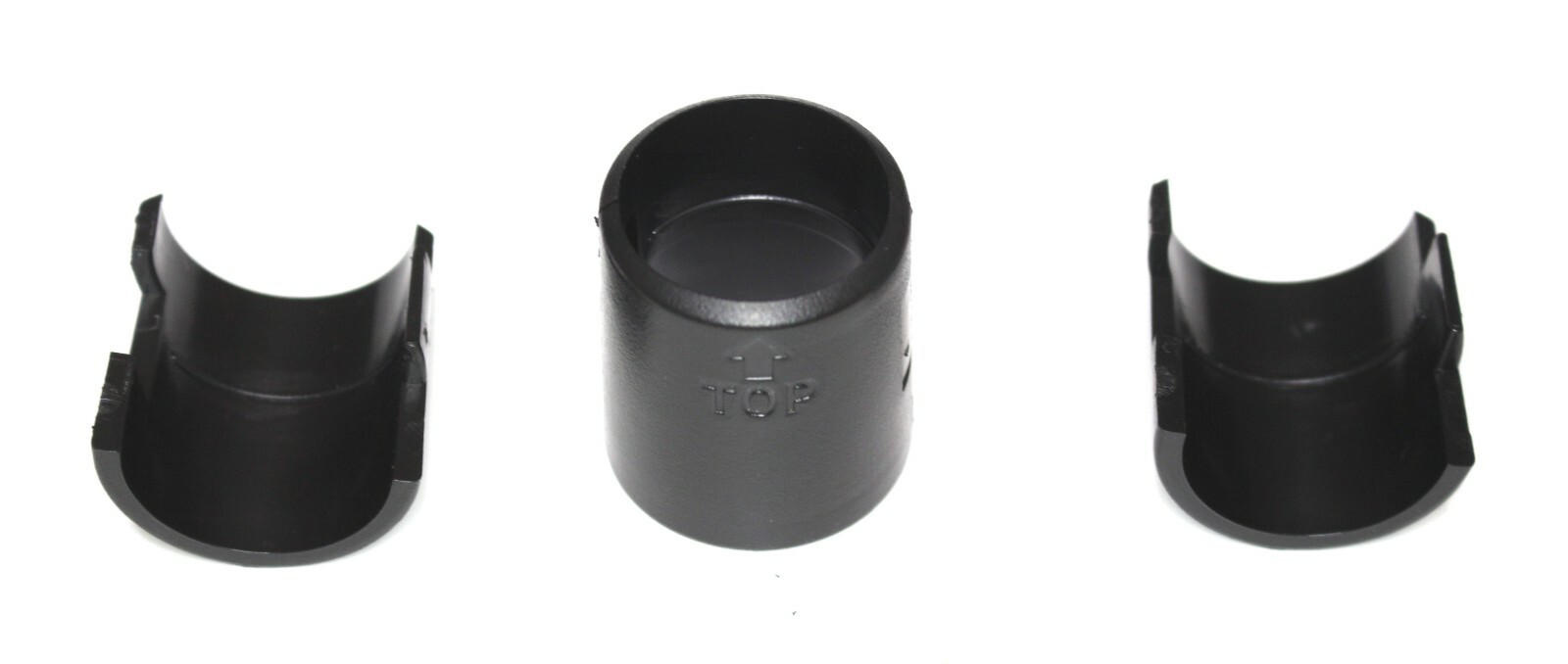 1" Diameter Wire Shelf Clips Shelving Split Sleeves Lock Locking Plastic Bulk