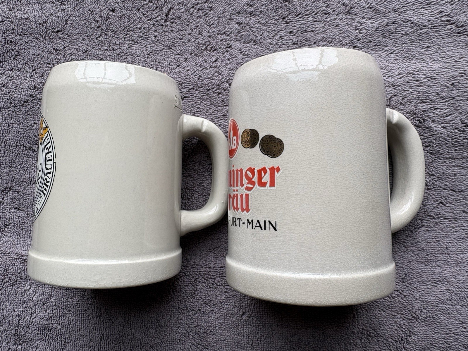 Vintage .5l Gerz Stoneware Ceramic Beer Steins Mugs W. Germany Lot of 3