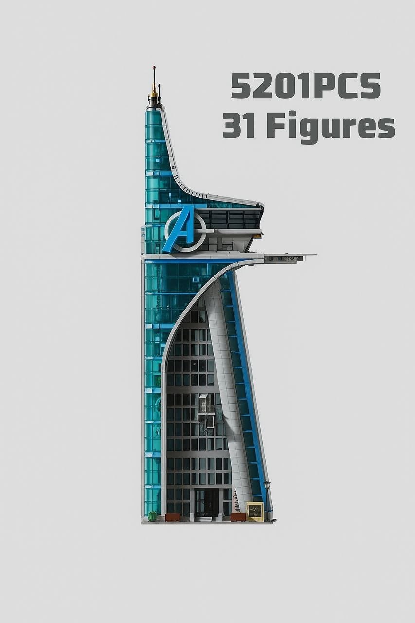 5201 Pcs Superhero City Tower Building Set – Large Architecture Model | NO BOX