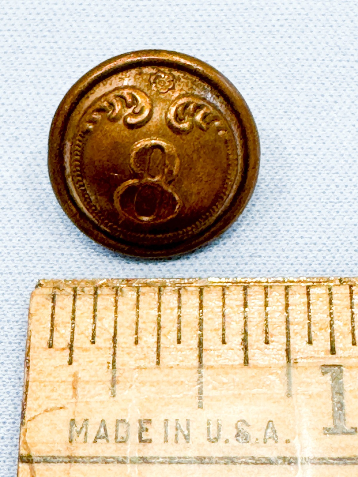 France French Napoleon Army Infantry Uniform Button Waterloo War Battle