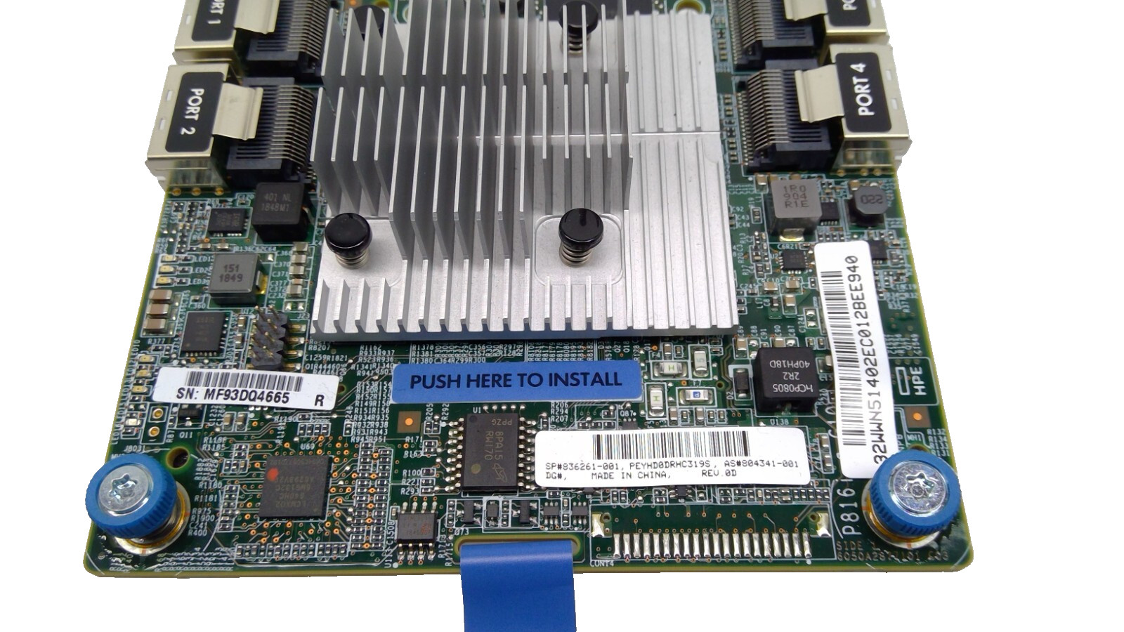 HPE Smart Array P816i-a SR SAS 4GB Cache 12G Gen10 Raid Controller 836261-001