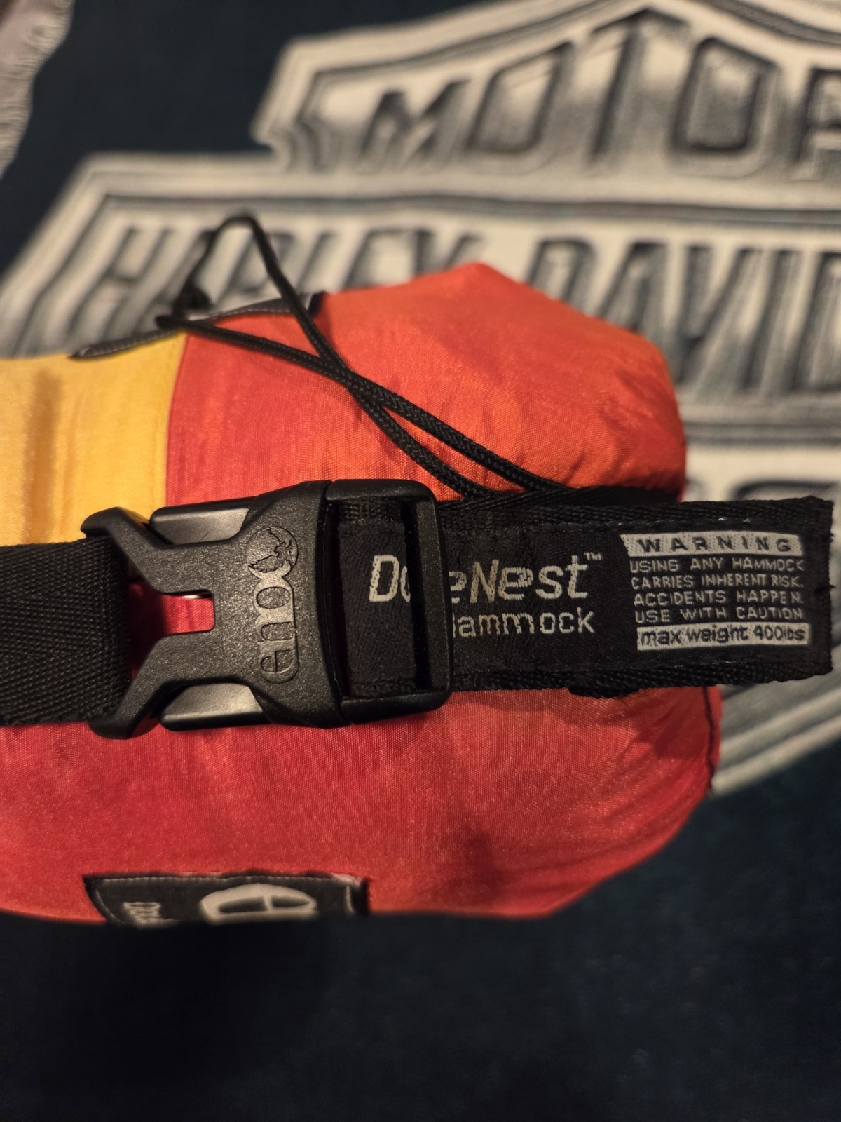 Eno Double Nest Hammock With Atlas Strap Suspension System Red/yellow