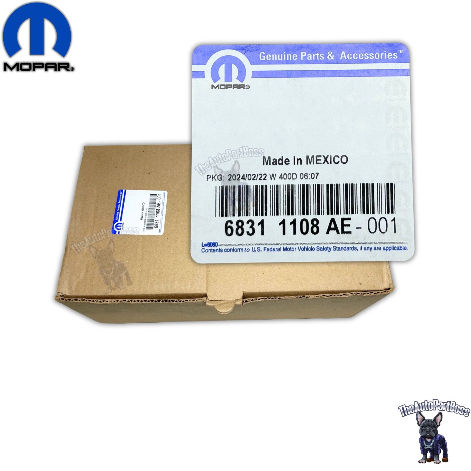 Water Pump OEM Mopar 68311108AE