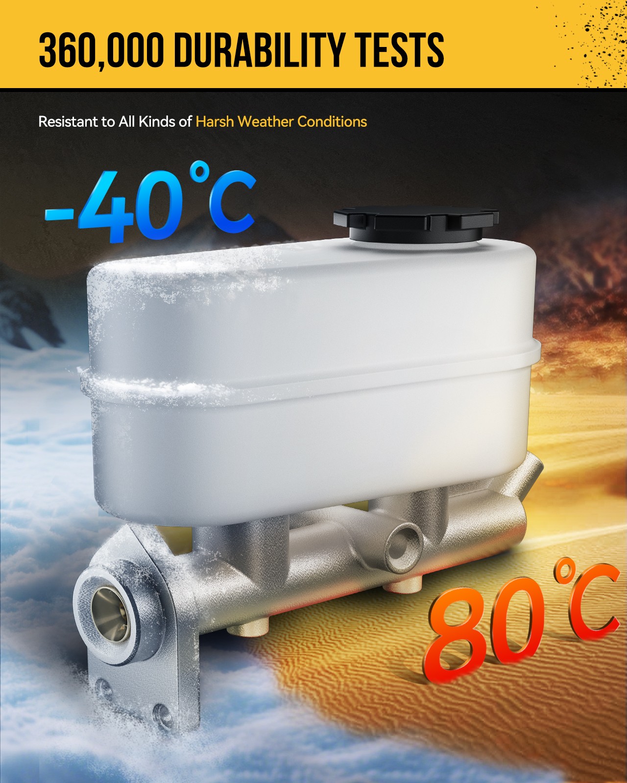 Brake Master Cylinder with Reservoir Fits 99-04 Ford F250 F350 F550 Super Duty