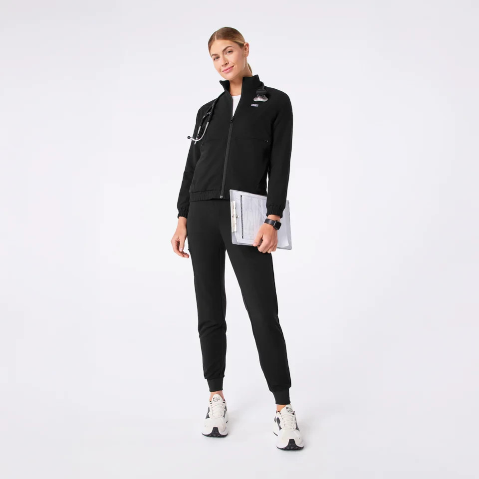 Figs - Sydney Scrub Jacket - Black - Choose Size - MSRP $98