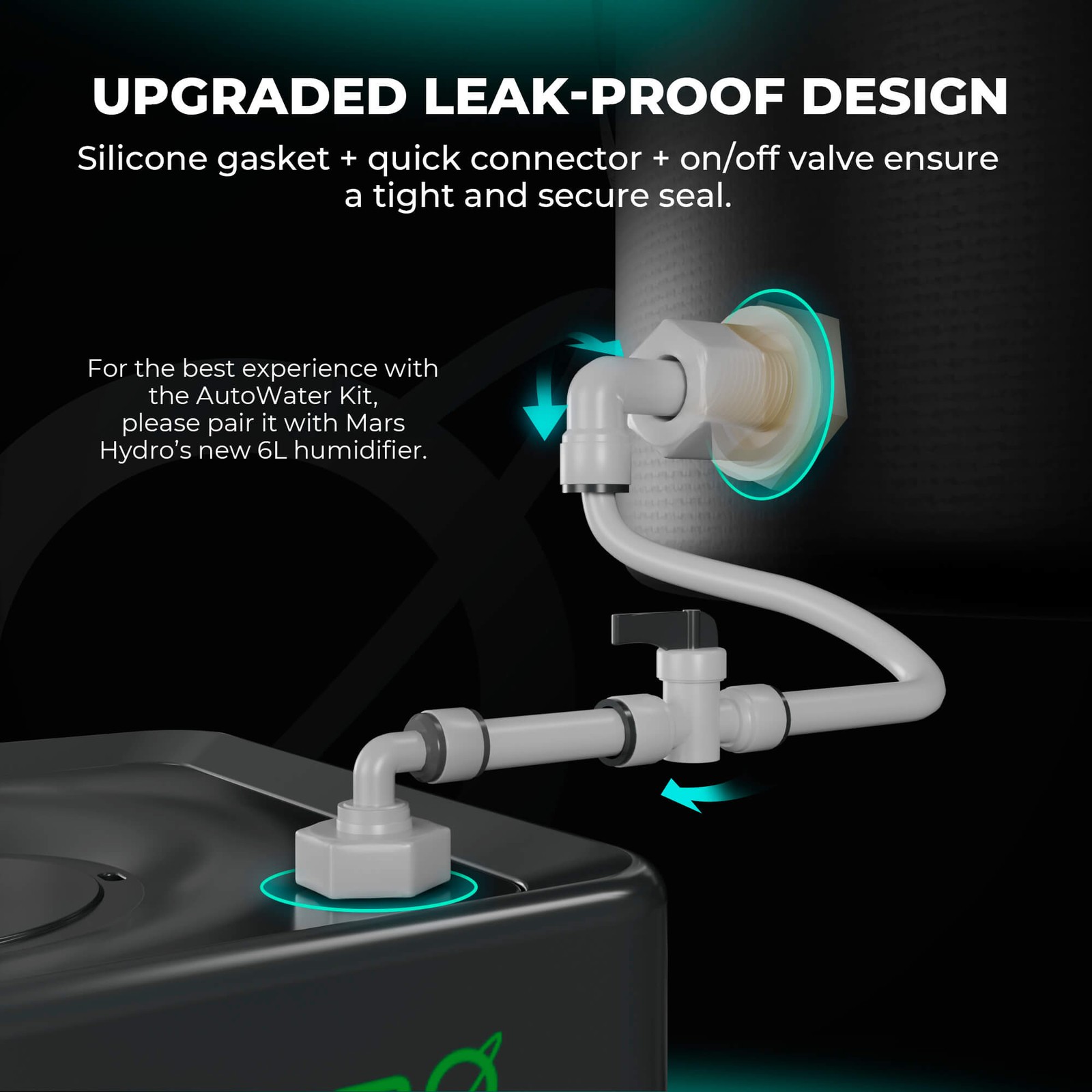 Mars Hydro 15L Auto-Refill Kit Stable Water Supply for Humidifiers & Hydroponic