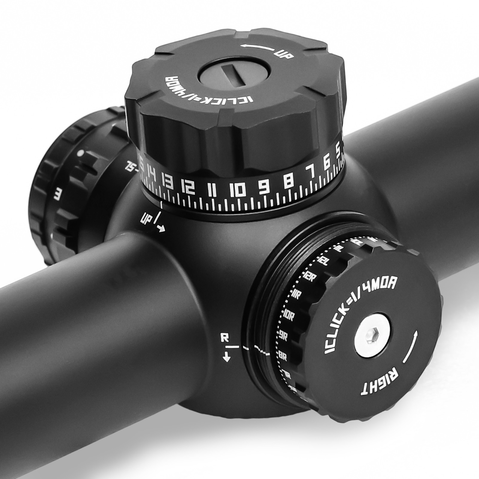 KiTOP Optics 6-24x50mm Crosshair Rifle Scope w/ FFP Illuminated MOA Reticle