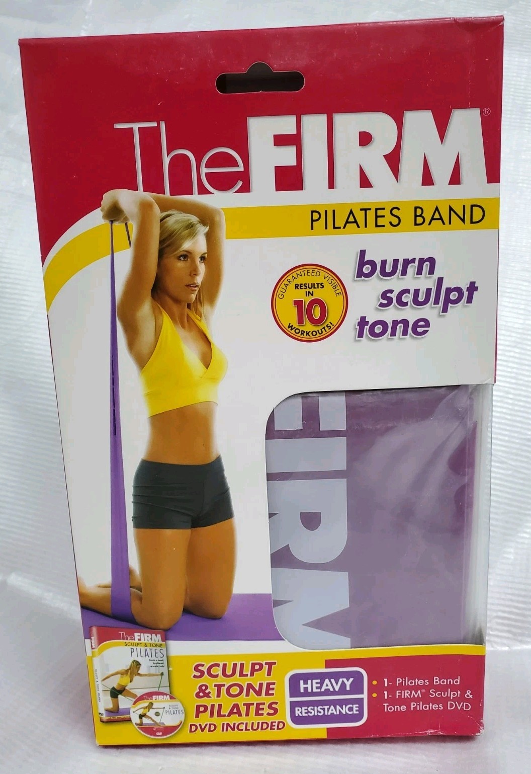 The Firm Sculpt & Tone Pilates Band & DVD (Heavy Purple)