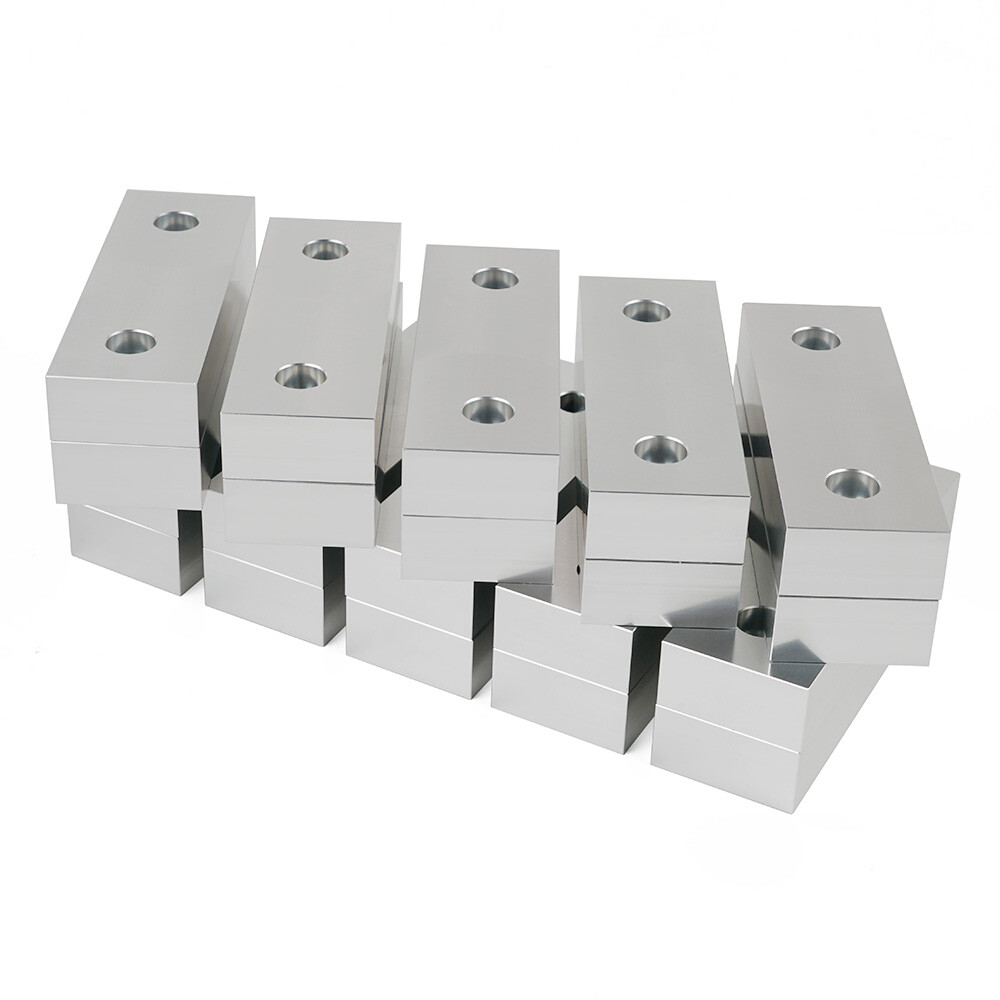 10 Packs (20pcs) 6 x 2 x 1" Standard Aluminum Soft Jaws Set Fits Kurt 6" Vises