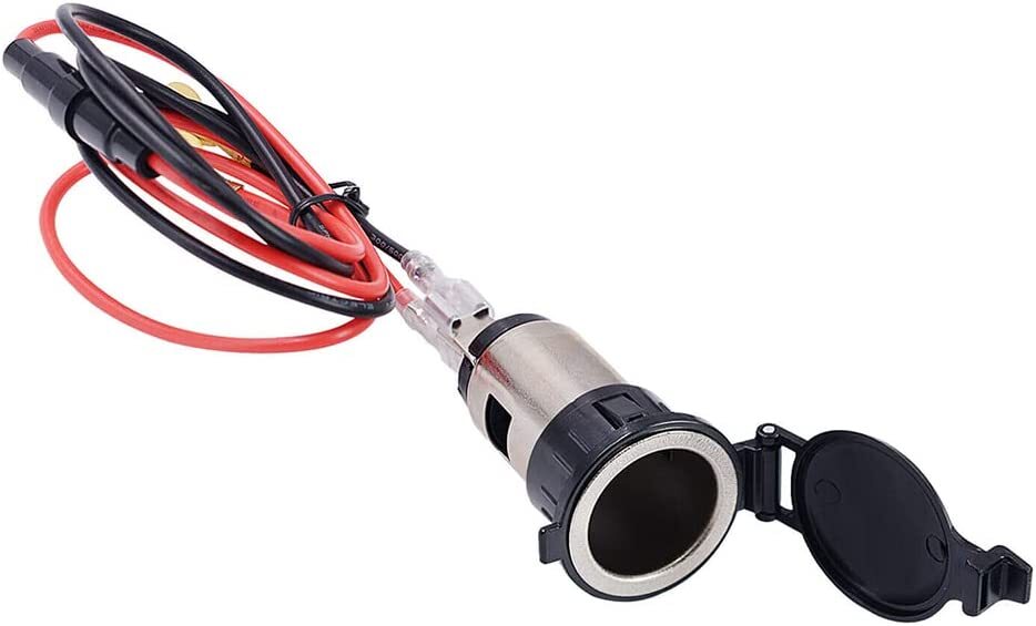 Car Boat Tractor Cigarette Lighter Power Socket Outlet Plug Accessories+Line 12V