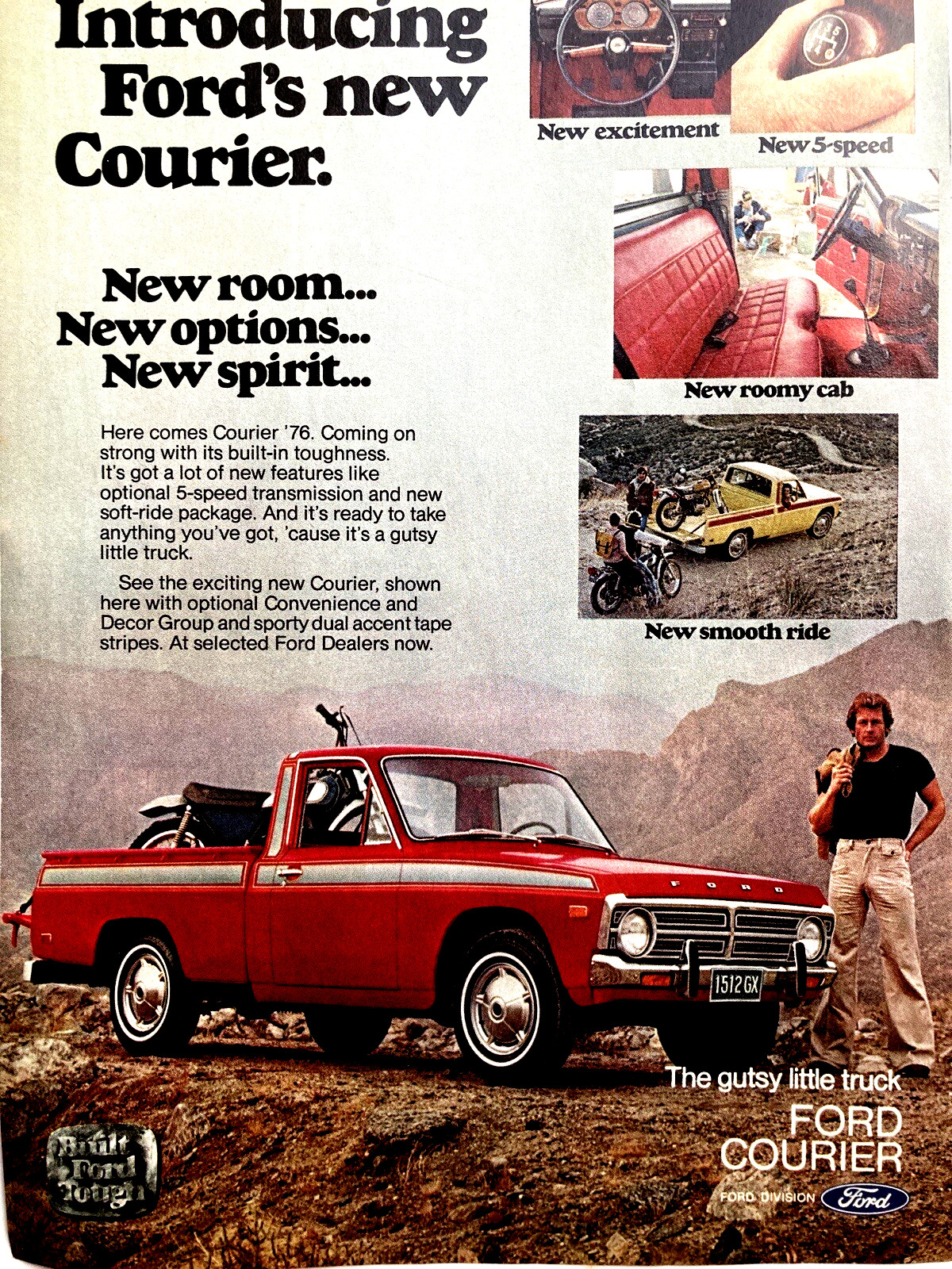 1976 Ford Courier Truck Print Ad