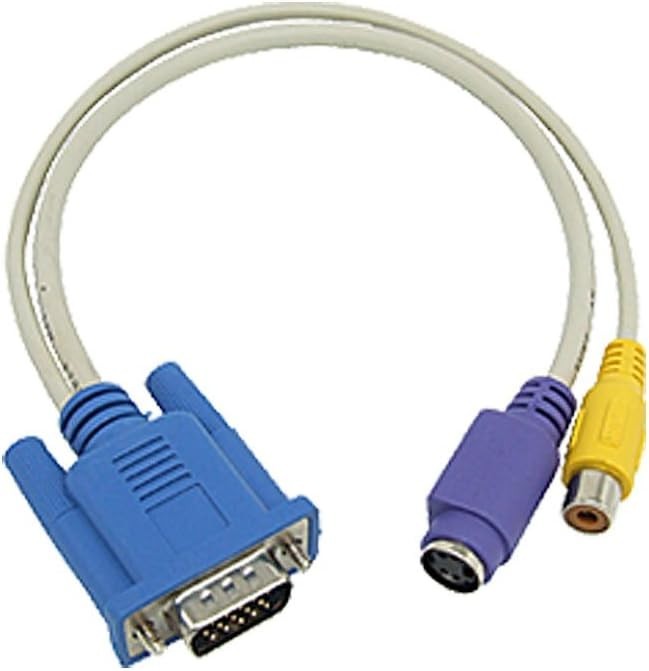 VGA to TV RCA S-video Converter Adapter Cable PC Laptop
