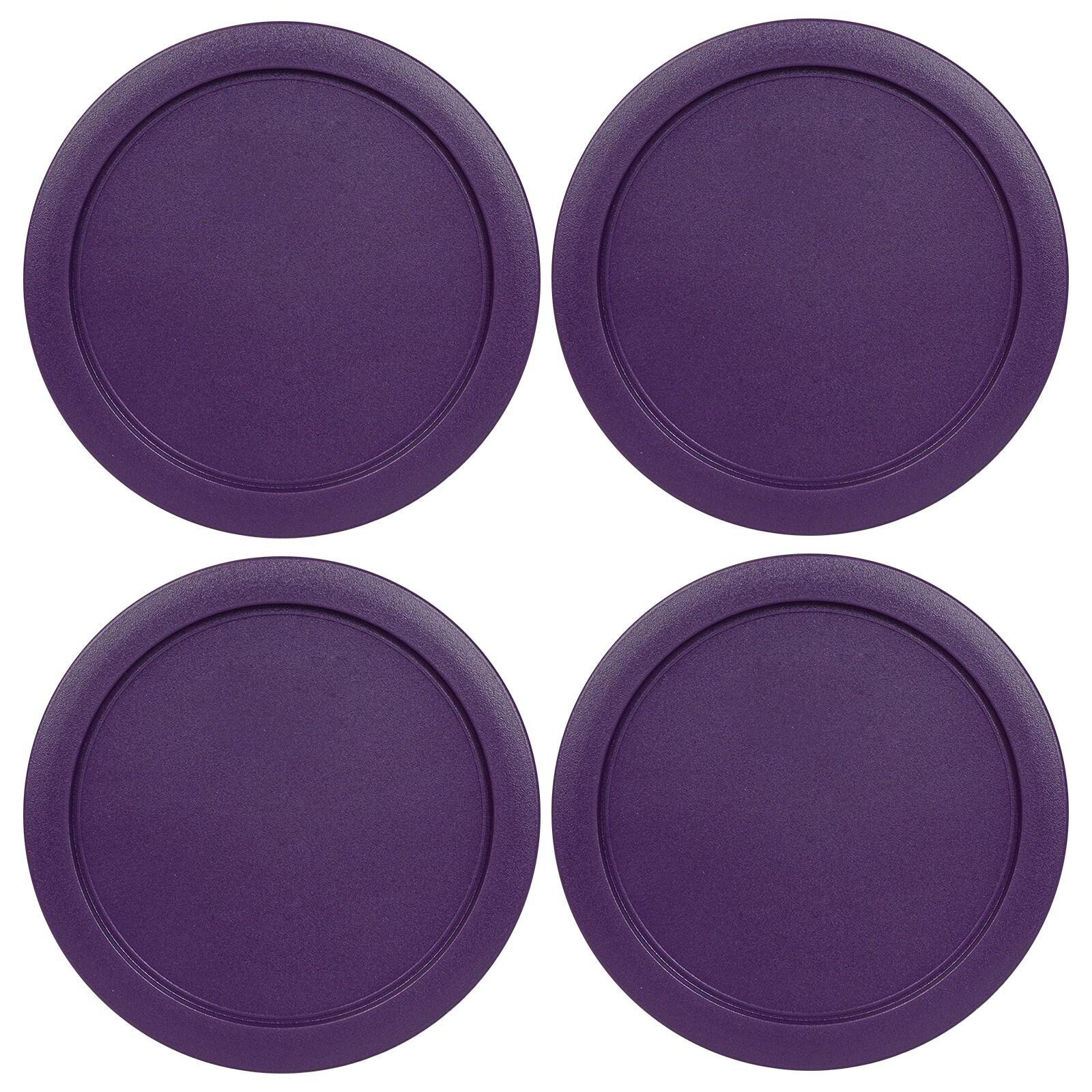 Replacement Lid for Pyrex 4-CUP Storage Cover 6" Bowl 7201-PC Purple (4-Pack)