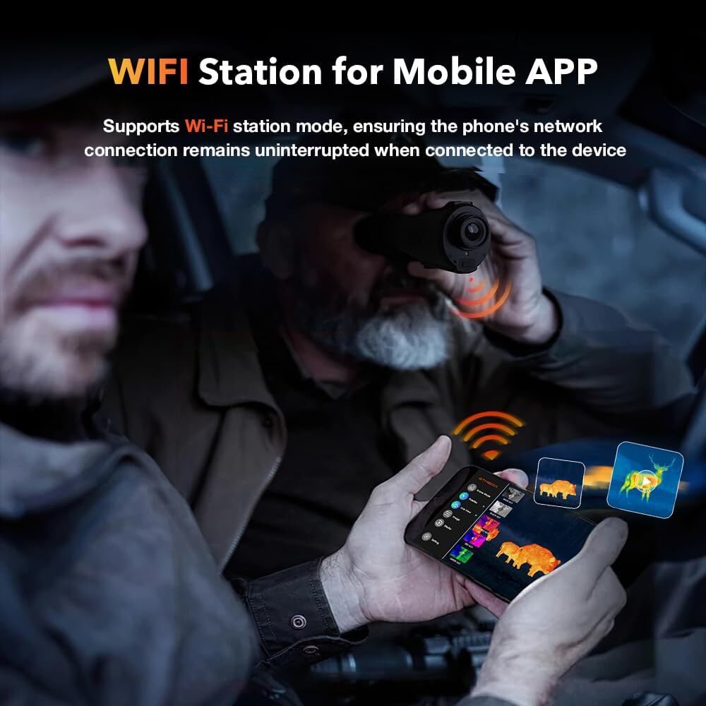 GTGUARD Ai 384x288 Thermal Monocular 15mm 60Hz Lens Night Vision Hunting Scope