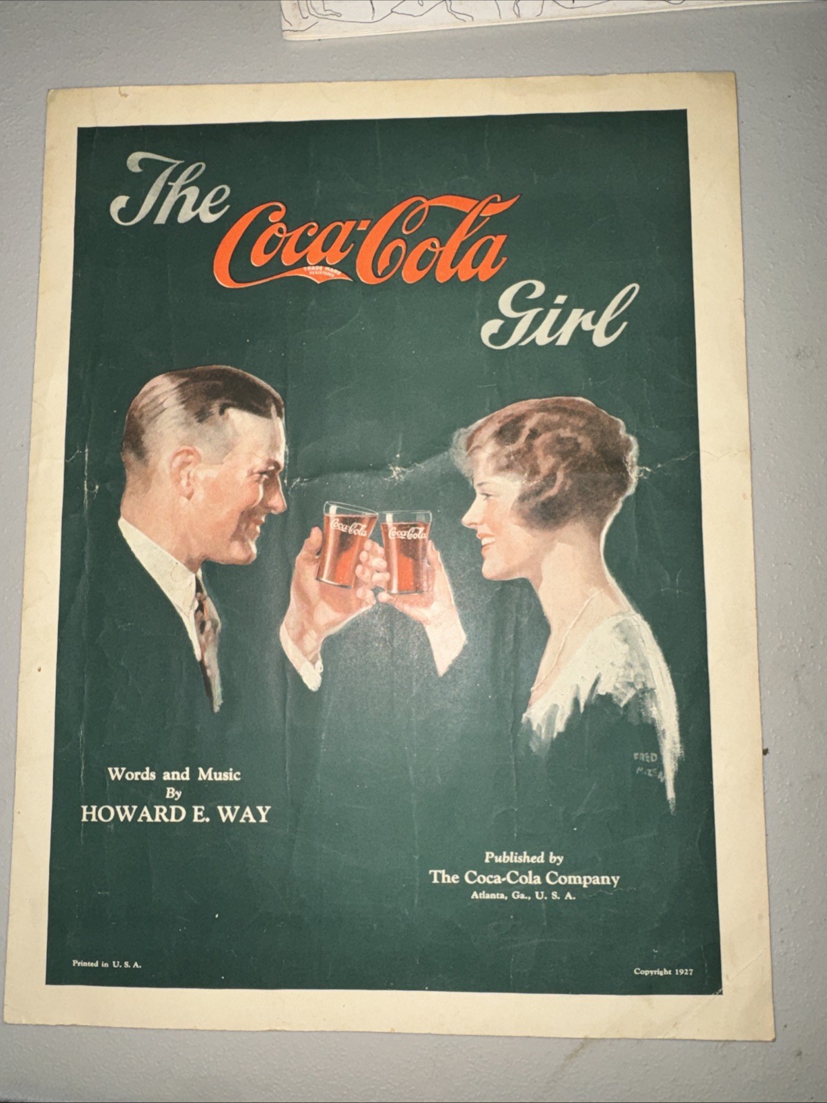 The Coca-Cola Girl Sheet Music Copyright 1927 by Coca-Cola Co.