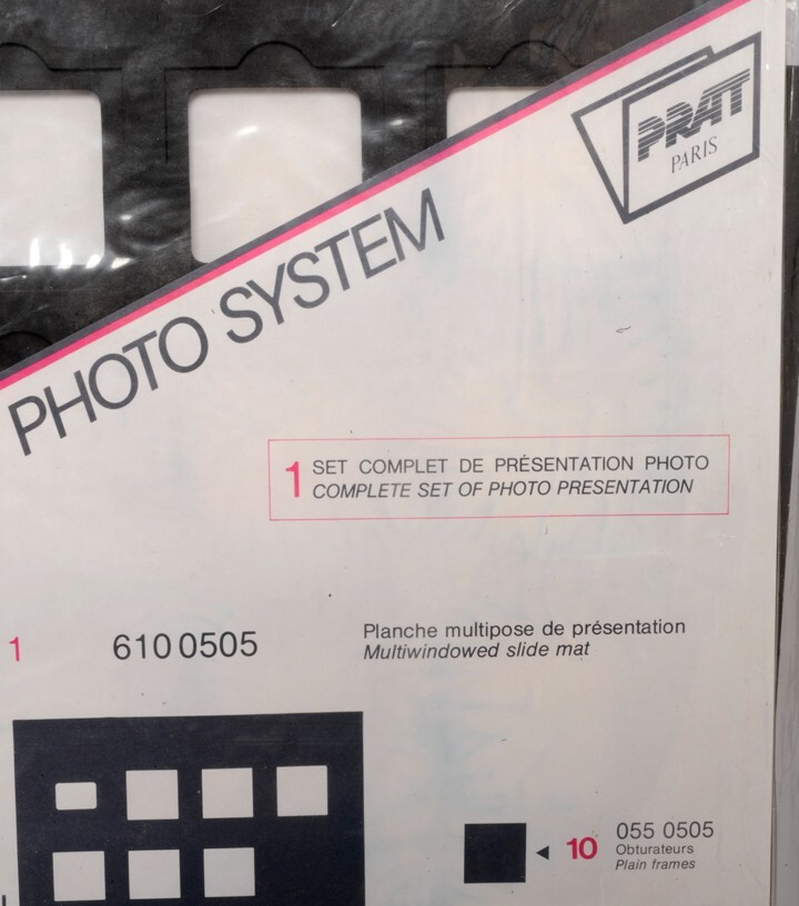 Prat Paris 35mm 20 Slide Presentation Display Storage Mat Board in sleeve