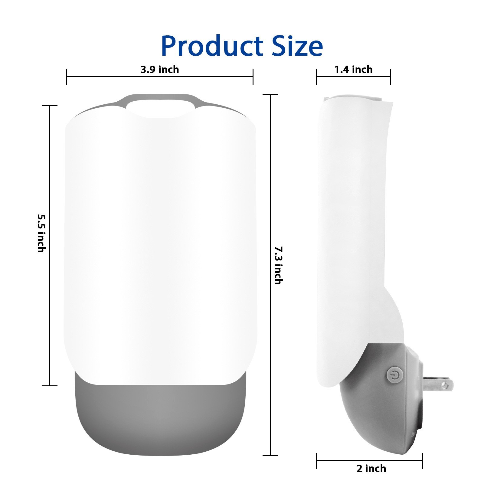 Indoor Plug-In Fruit Fly Insect Trap for Flies, Gnats, Bugs, Dimmable UV Light