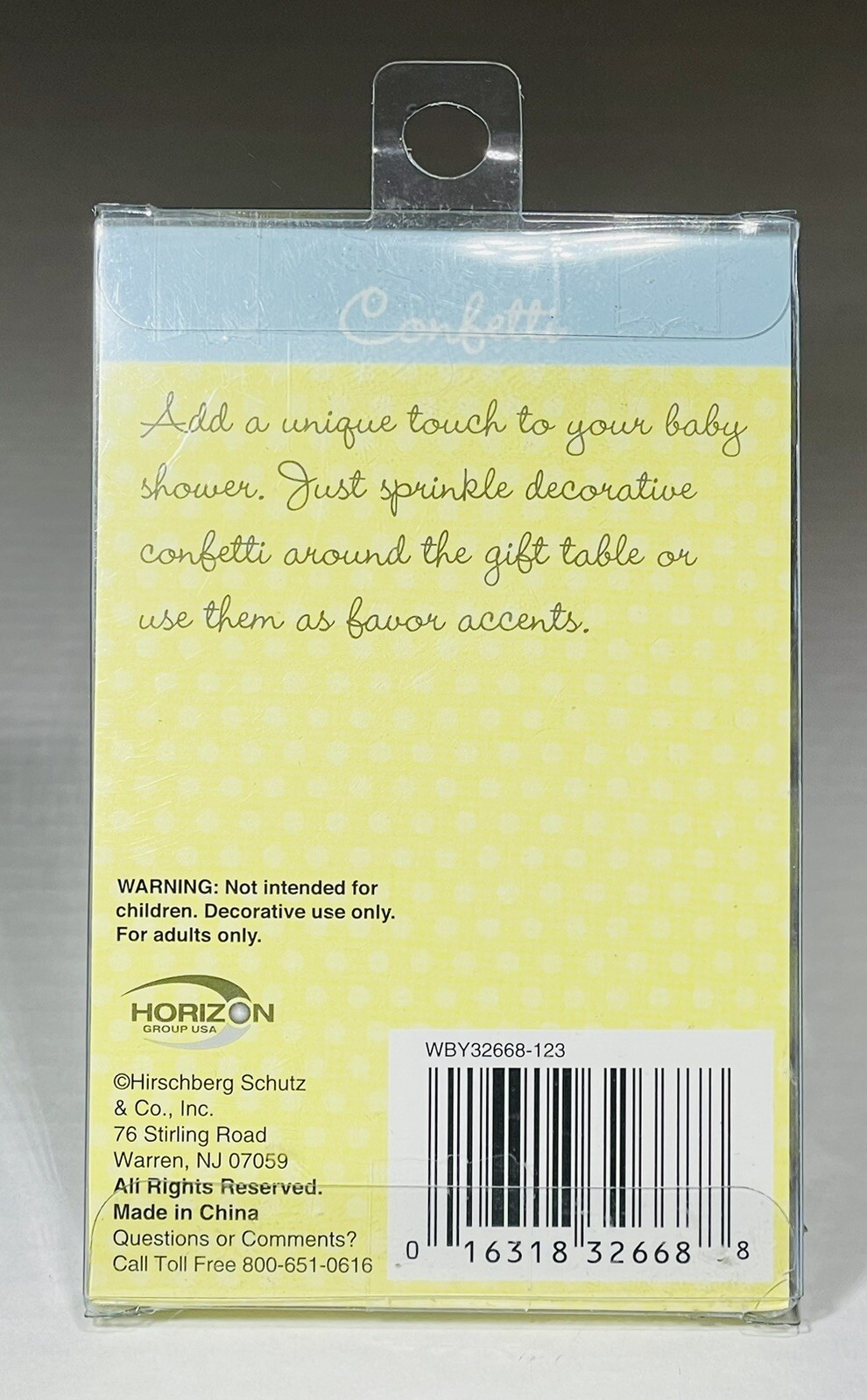 3D Baby Confetti (64 Pieces/Box) Baby Shower Decorations Lot of 5 Boxes ALL NEW