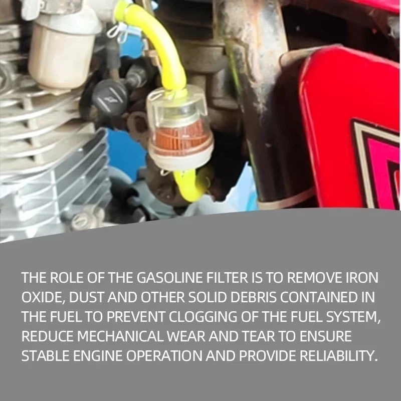 10pcs 1/4" Motorcycle Inline Gas Fuel Filter for Dirt Bike ATV UTV Snowmobile