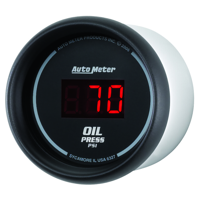 Autometer Black 0-100 psi Digital Oil Pressure Gauge