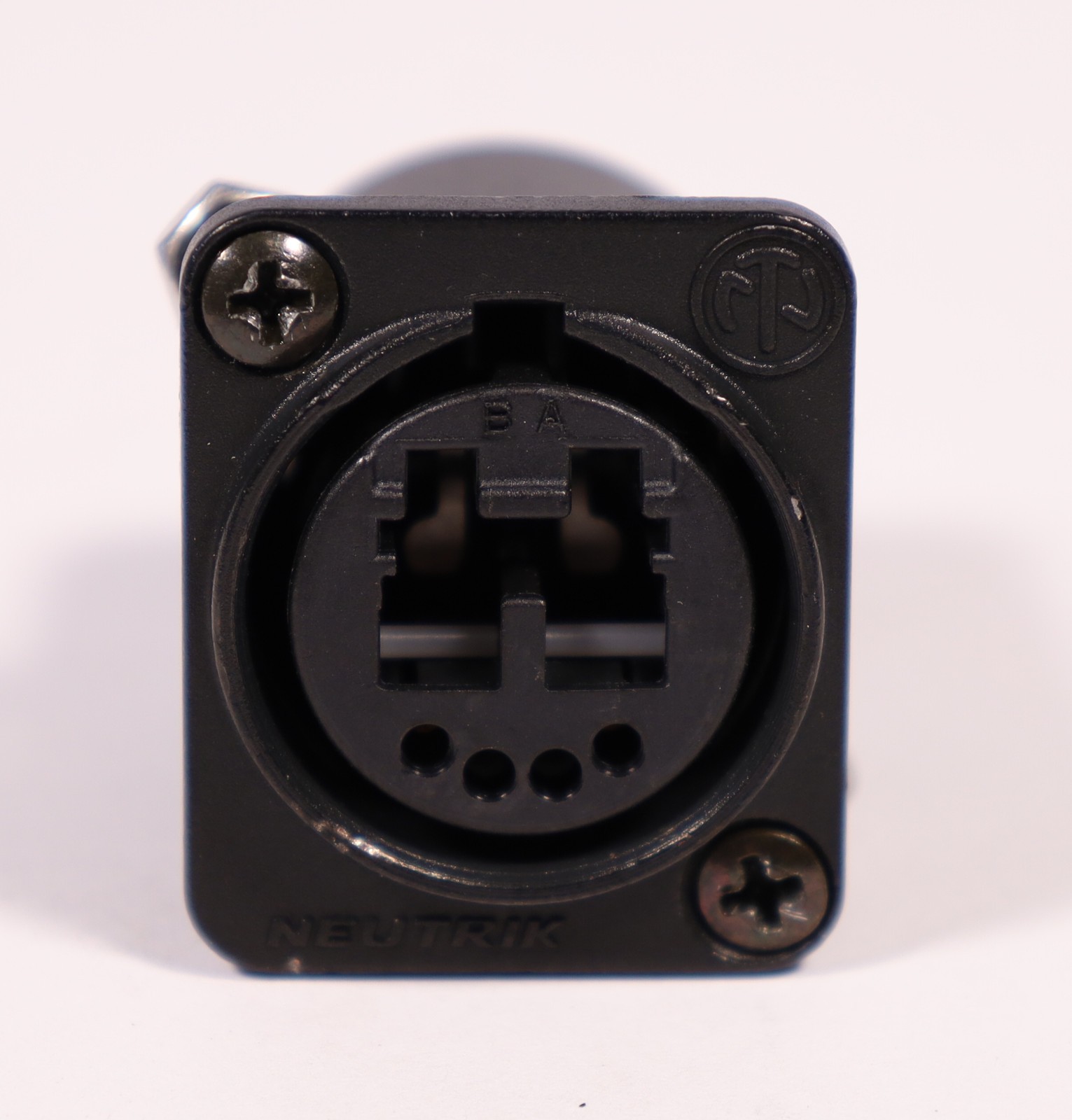 Neutrik NO2-4FDW-A OpticalCon Duo Chassis Connector + Mounting/Ground Screws