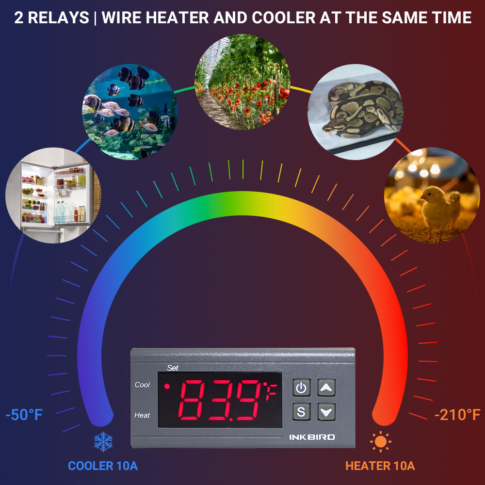 All-Purpose ITC-1000 Digital Temperature Controller Thermostat with Sensor 12V