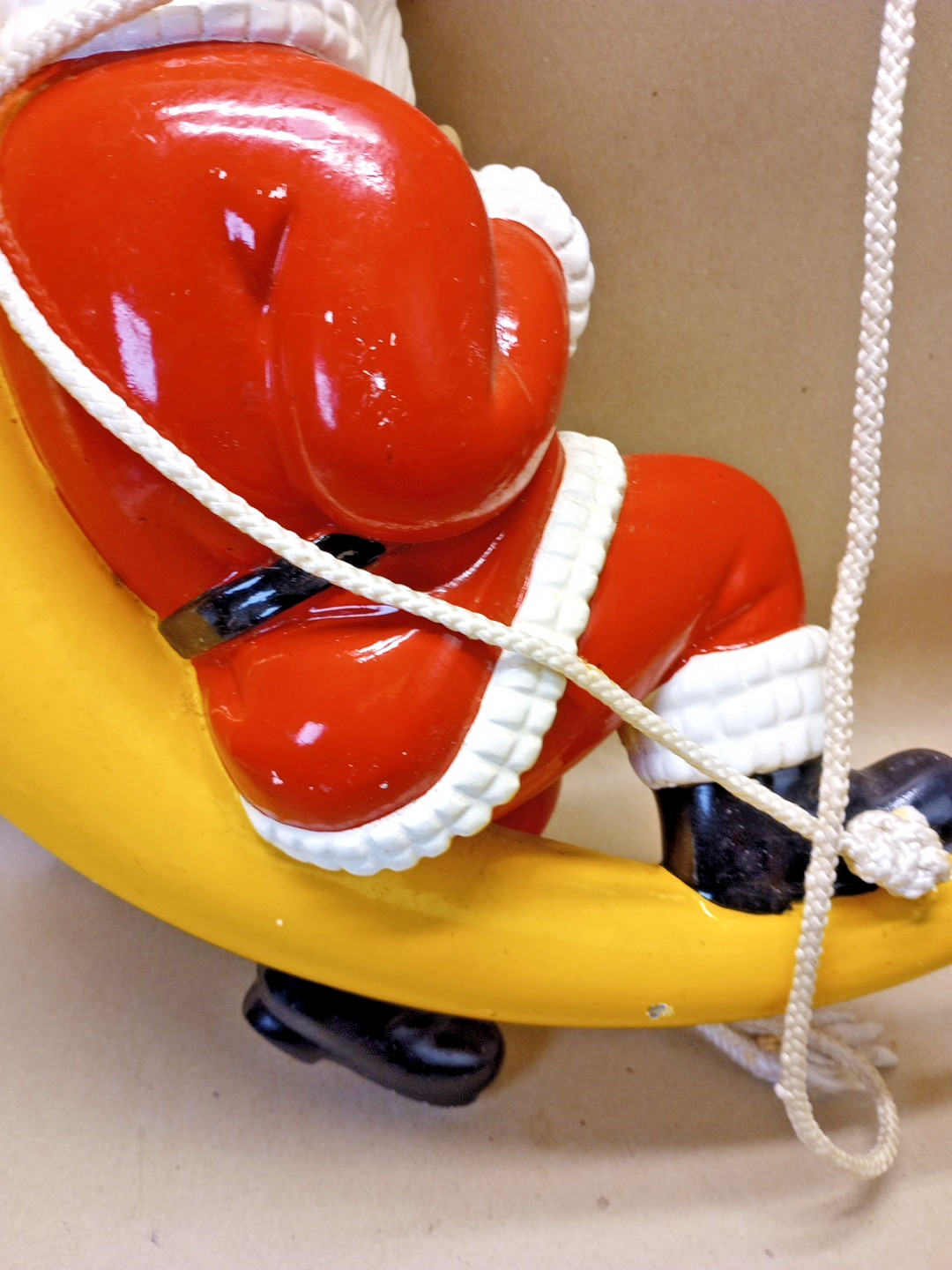 Vintage 1987 Barthelmess Inc - Santa Claus Sleeping on The Moon ~ Christmas RARE