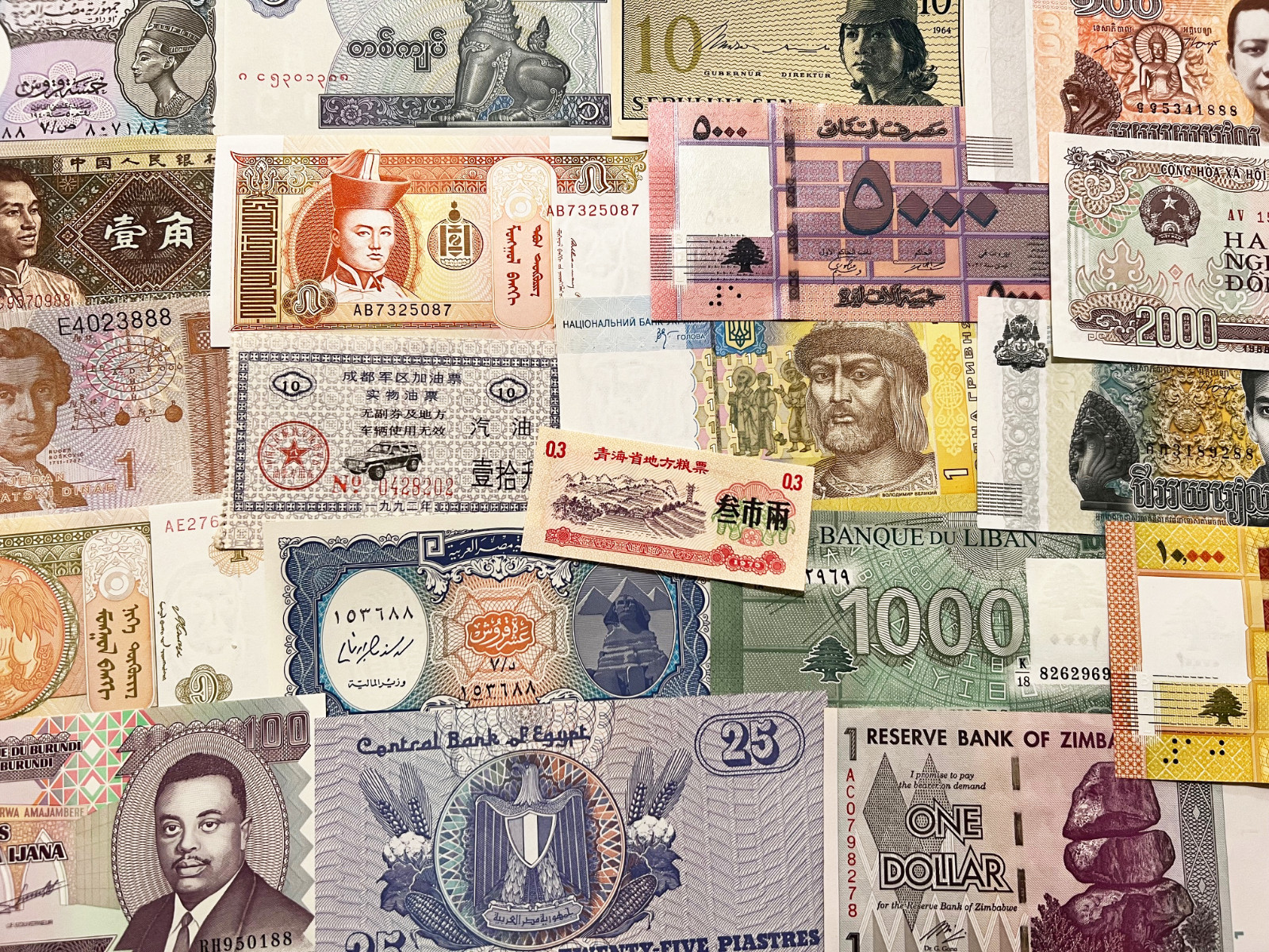 108 Banknote Lot 100+ Year Old Notes & Modern World Paper Money Set Currency