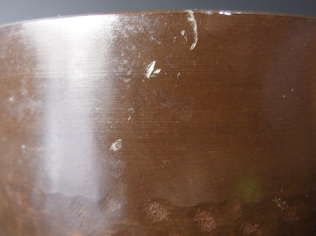 or25123 JAPANESE BUDDHIST SINGING BOWL ORIN GONG 5.1 inch 13 cm Width VINTAGE