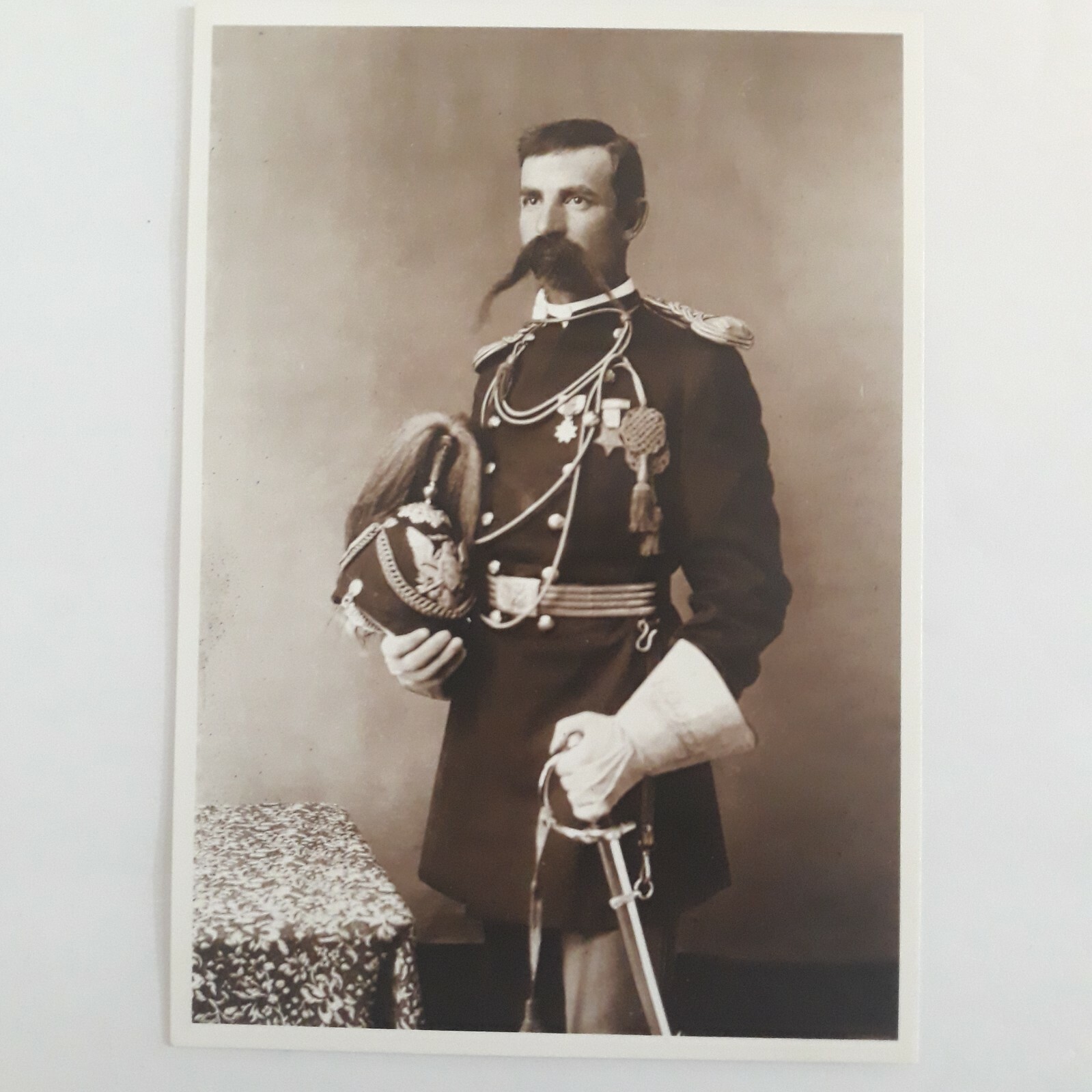 Postcard 7th Cavalry First Lt. Edward S Godfrey Battle of Little Bighorn Montana