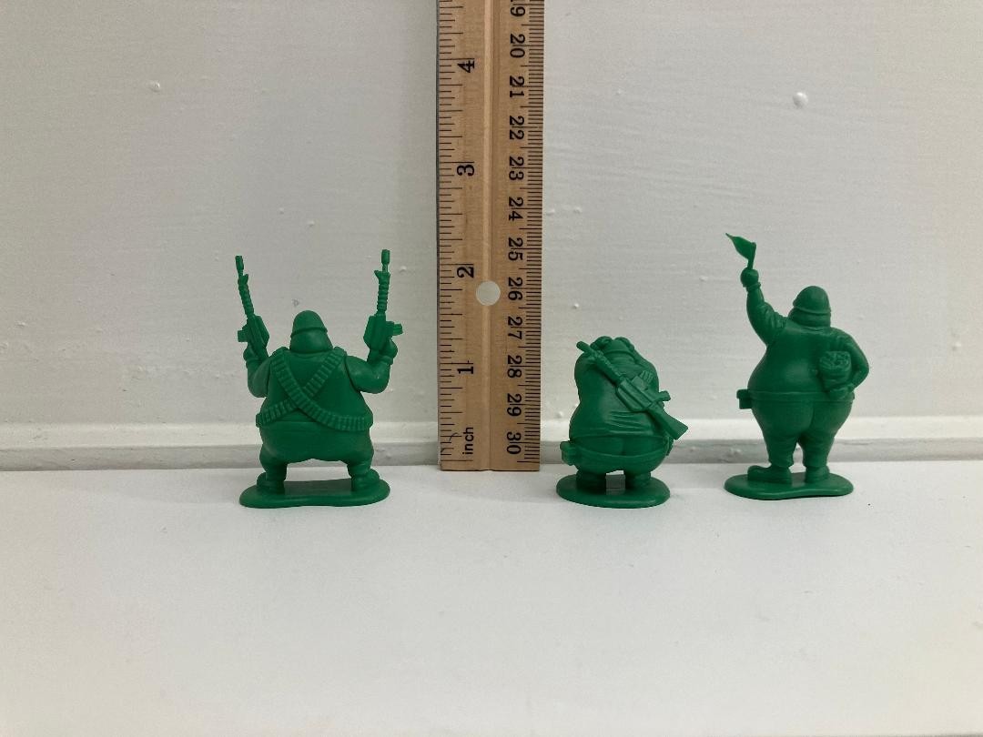 Takara Tomy Panda's Ana Gashapon Fat Cute Green Soldiers Set 2 Complete! 2015