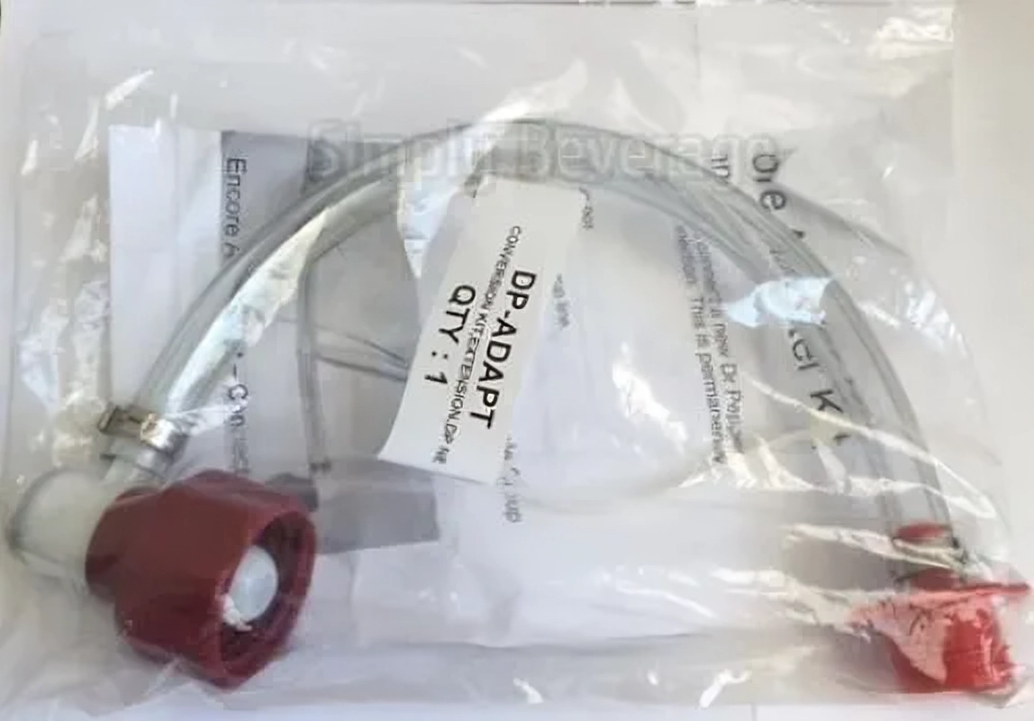 DP Adapter, Coke to Dr. Pepper BIB Adapter, Coke to Maroon BIB Adapter