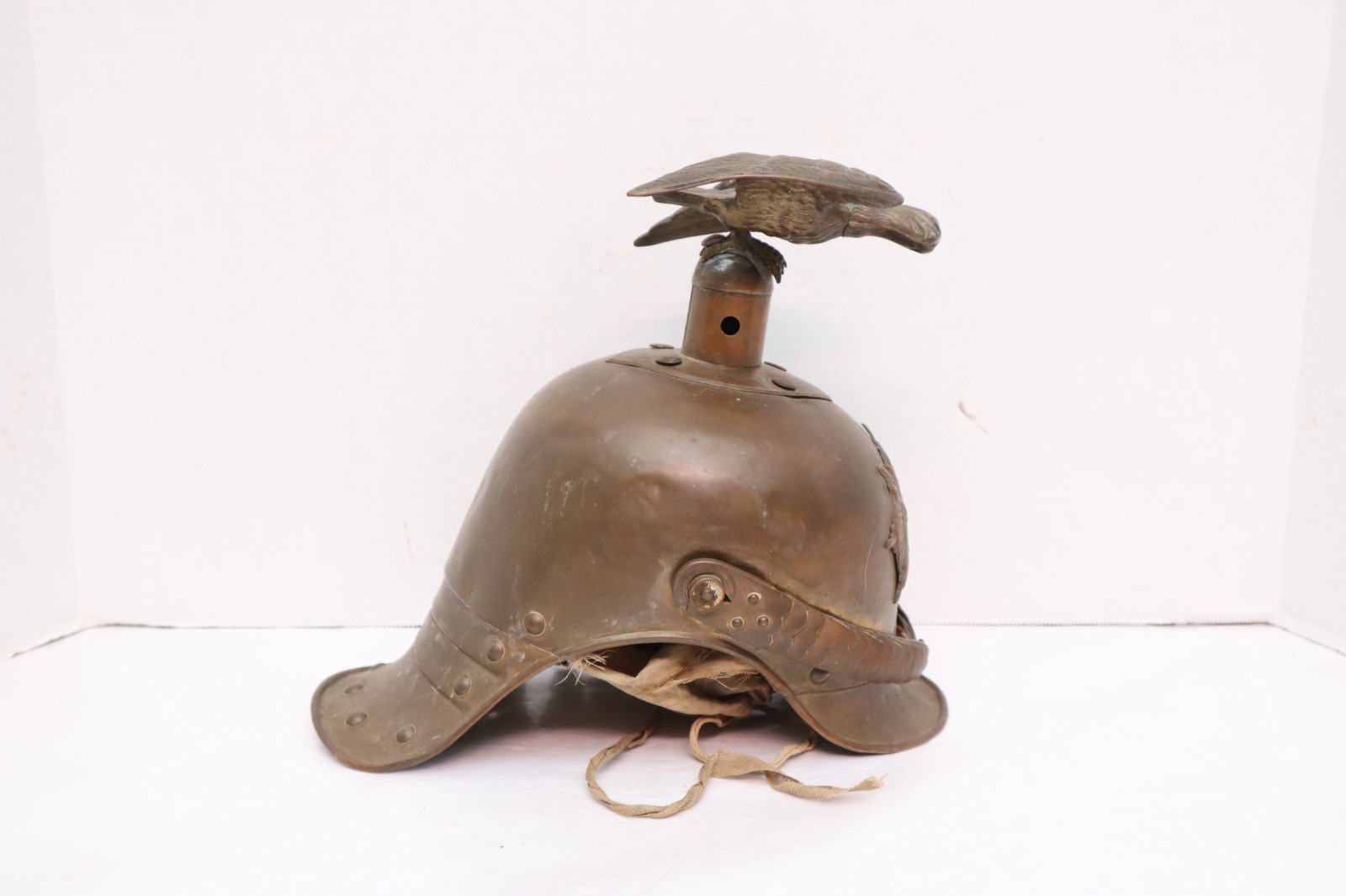 Prussian Garde du Corps Brass Parade Helmet W Eagle Top