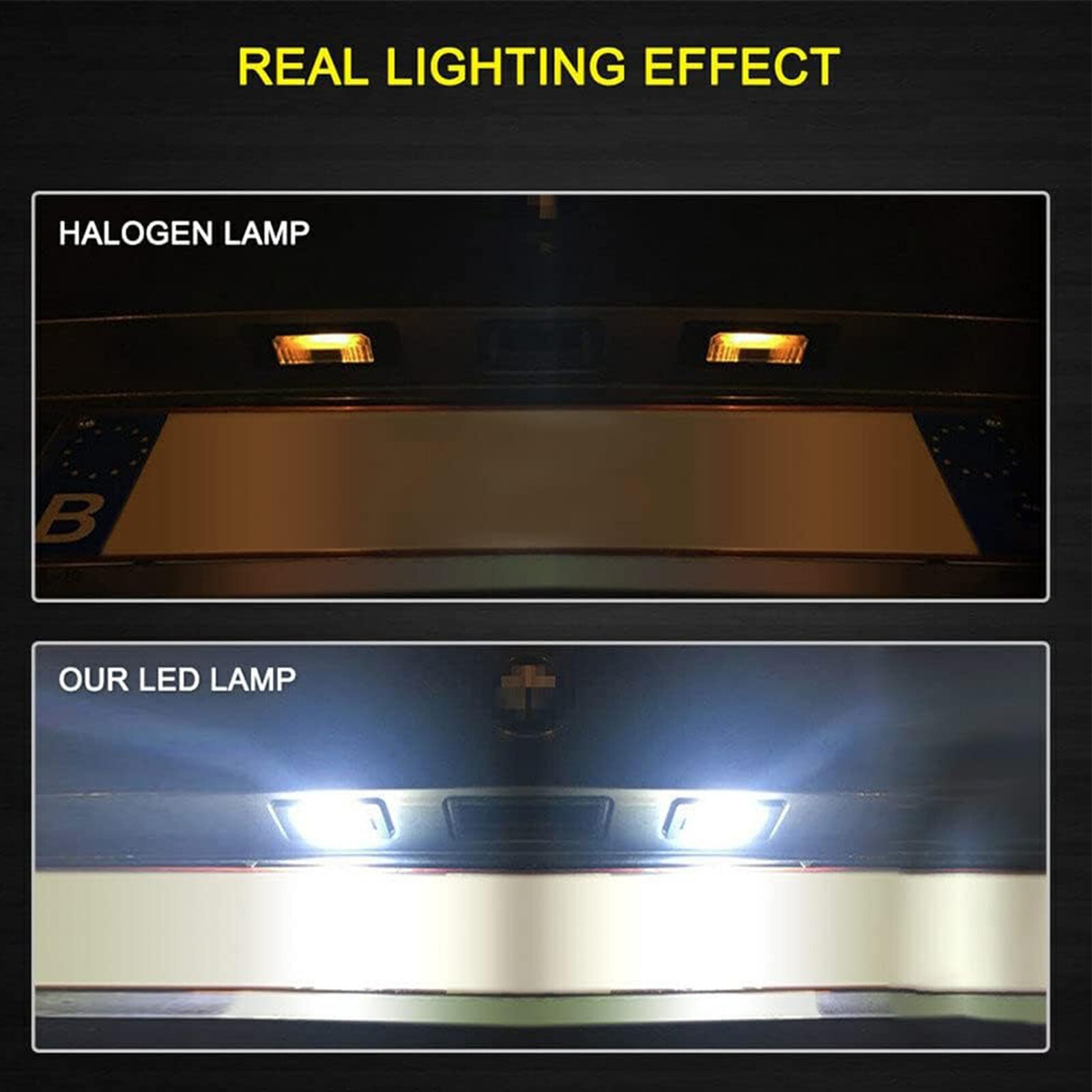 2x LED License Plate Light Tag Lamp Assembly White Canbus For BMW X1 X3 X4 X5 X6