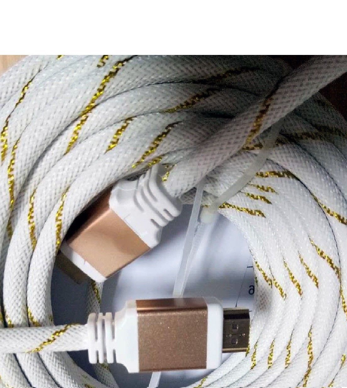 Premium HDMI Cable Cord 3ft 6ft 10ft 15ft 25ft 30ft 50ft 75ft 100ft White LOT US