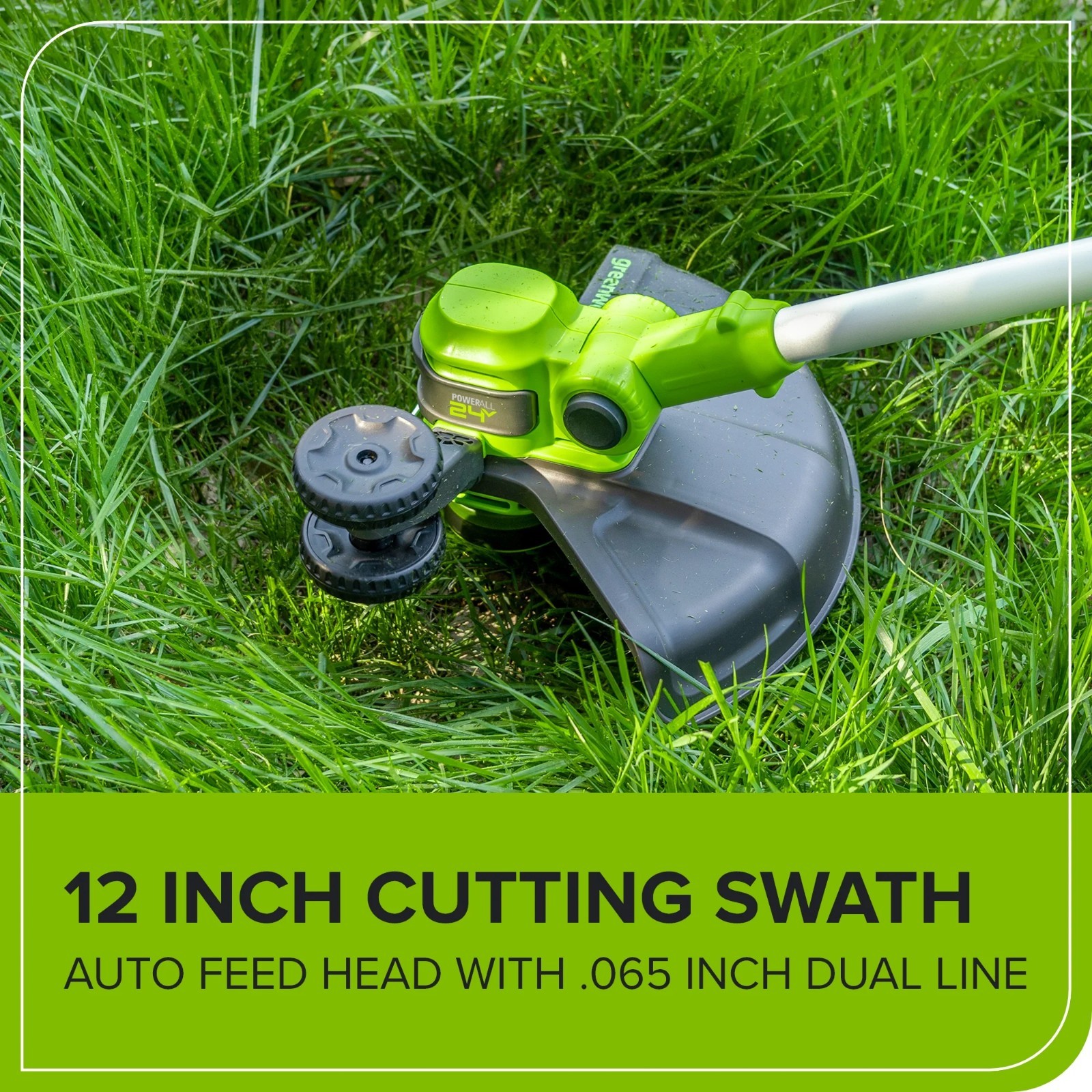 Greenworks 24V 12" Cordless String Trimmer/Edger(2-in-1) and Blower Combo Kit