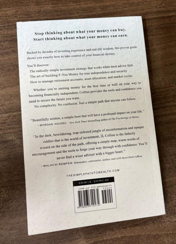 The Simple Path to Wealth by J. L. Collins, Paperback......