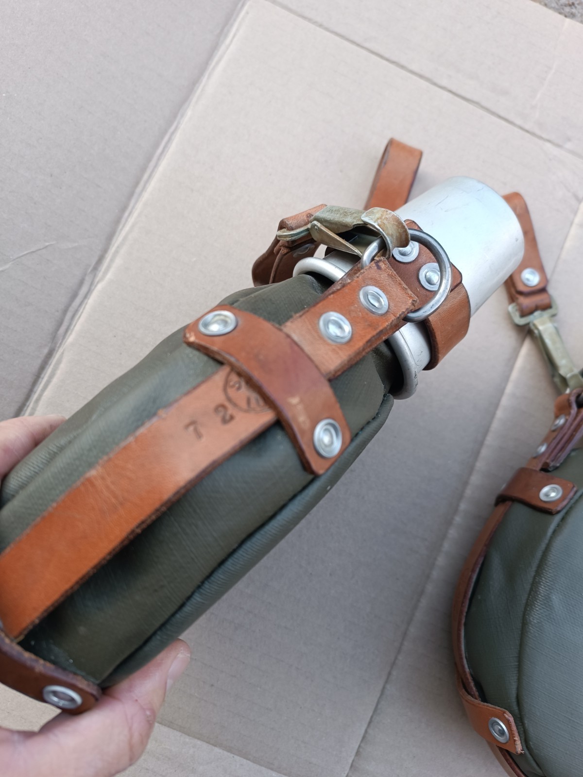 Original Swiss Medic WATER BOTTLE Canteen Flask aluminum 1972