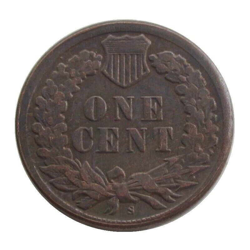 As shown in the figure 1909 S Indian Head Penny Extremely Fine